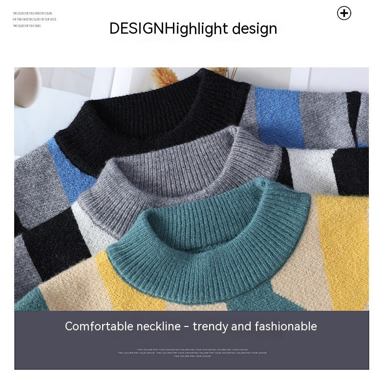 Lazaro Geometric Knit Sweater