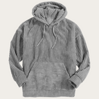 Sudadera con capucha de pana de madera