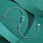 Blue Infinity Bracelet
