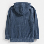 Sudadera con capucha de pana de madera