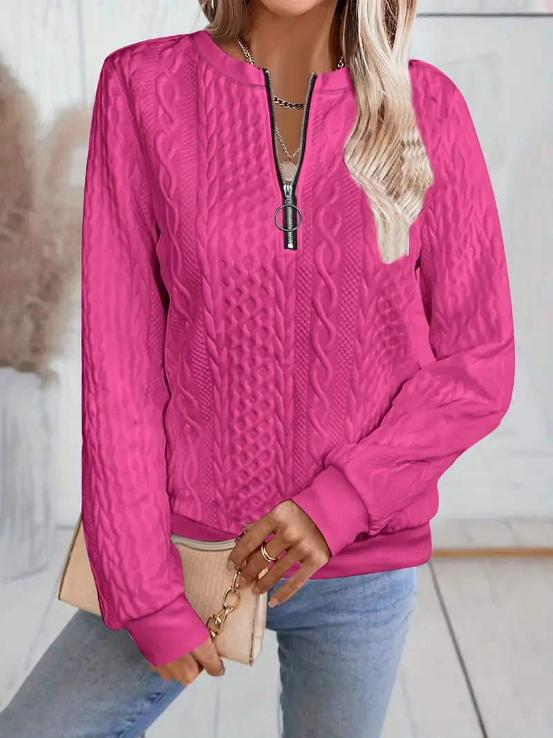 Sudadera con cuello con cremallera Aurelia