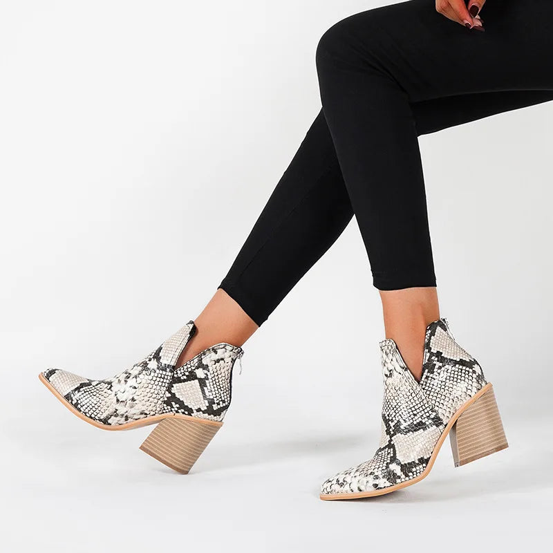 Botas de cobra noir
