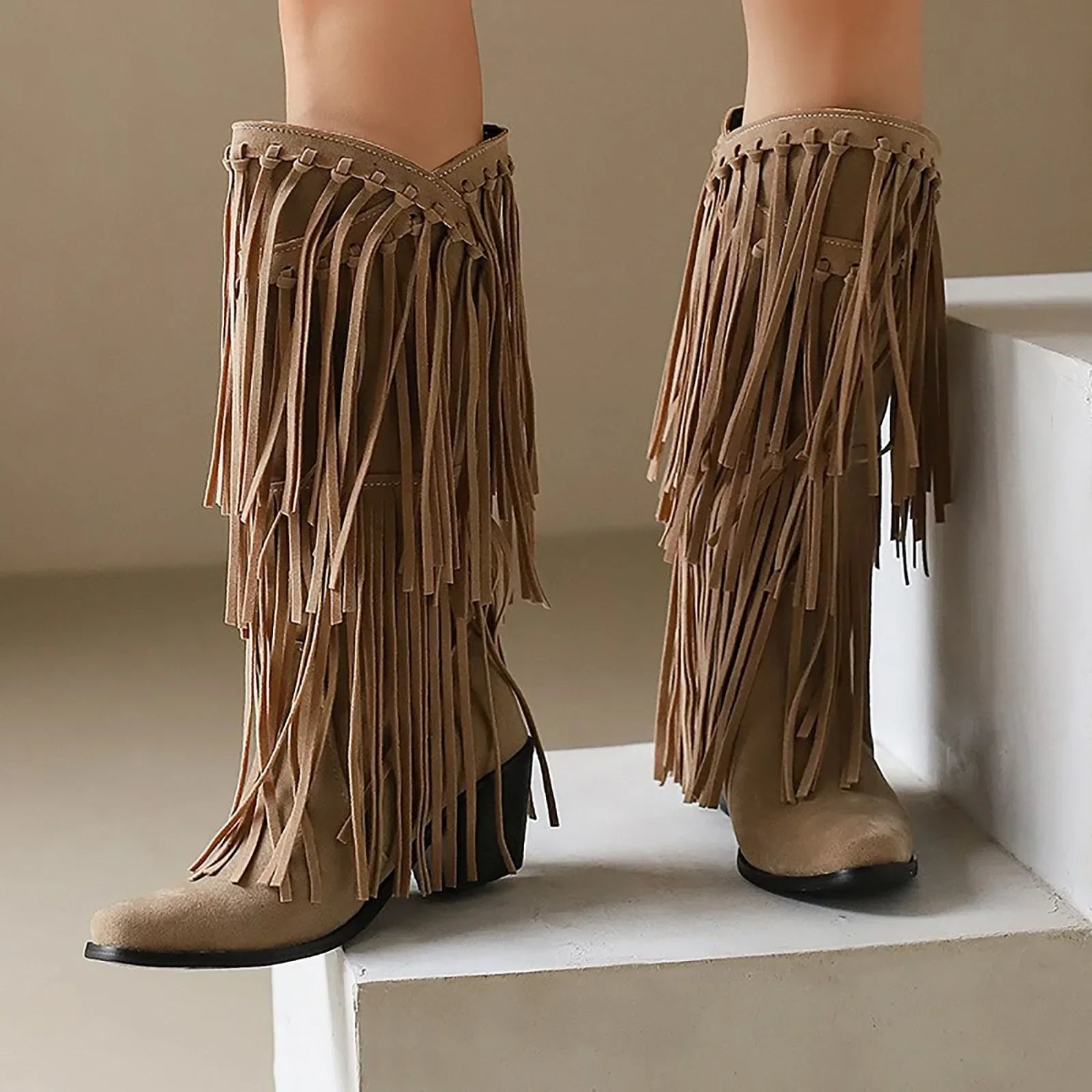 Savanna Fringe Tassel Boots