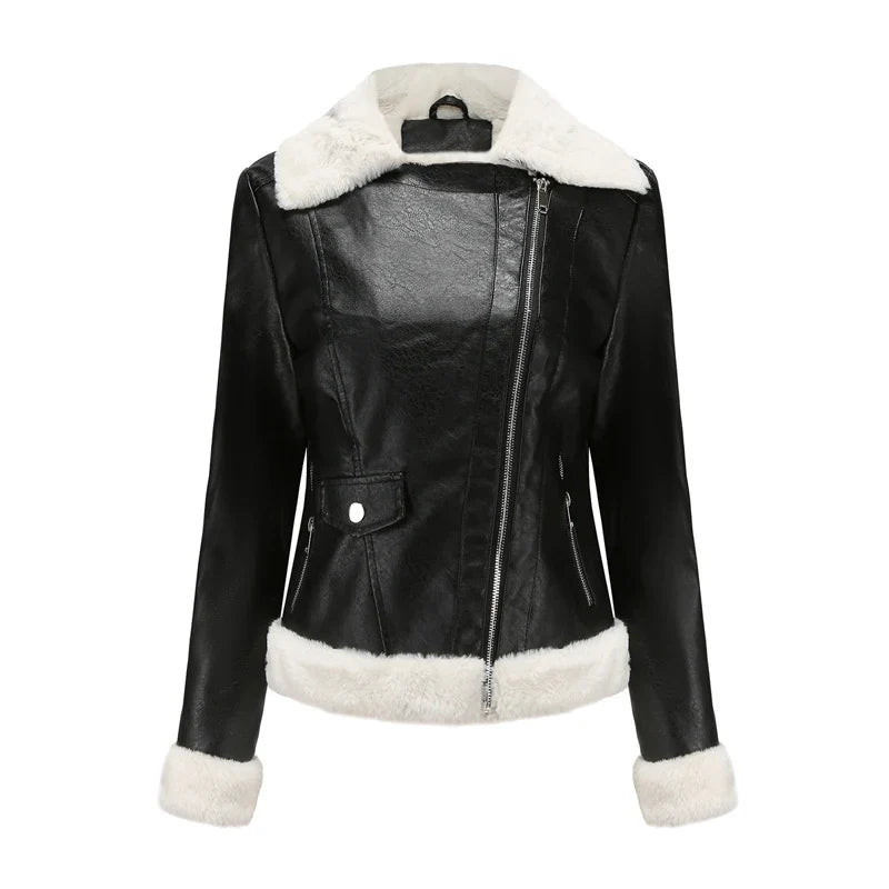 Chaqueta de bombardero de cuero Ballencia