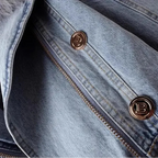 Chaqueta de mezclilla de cuello de piel monroe