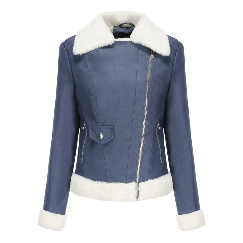 Chaqueta de bombardero de cuero Ballencia