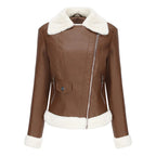 Chaqueta de bombardero de cuero Ballencia