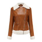 Chaqueta de bombardero de cuero Ballencia