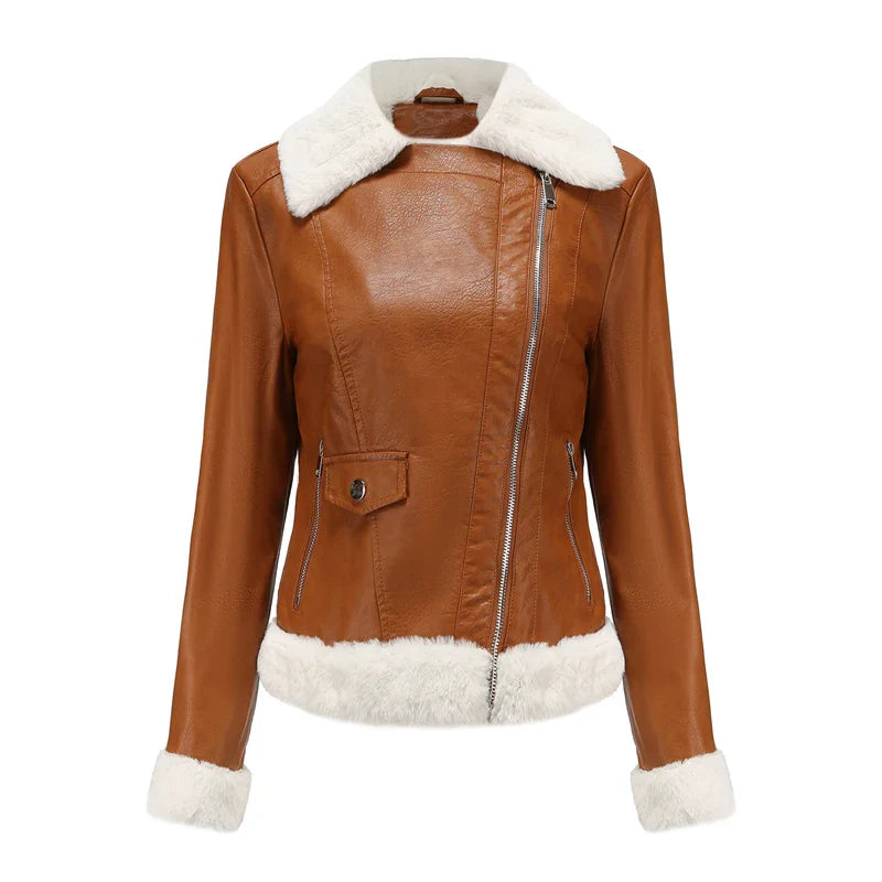 Chaqueta de bombardero de cuero Ballencia