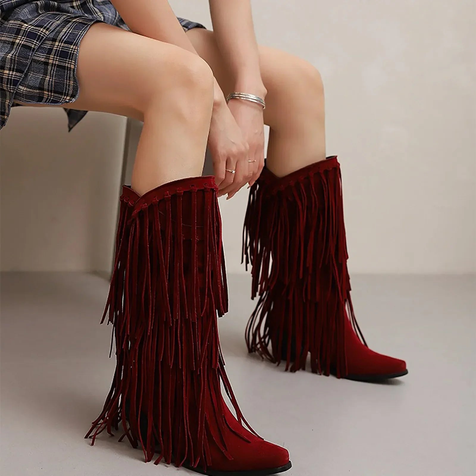 Savanna Fringe Tassel Boots