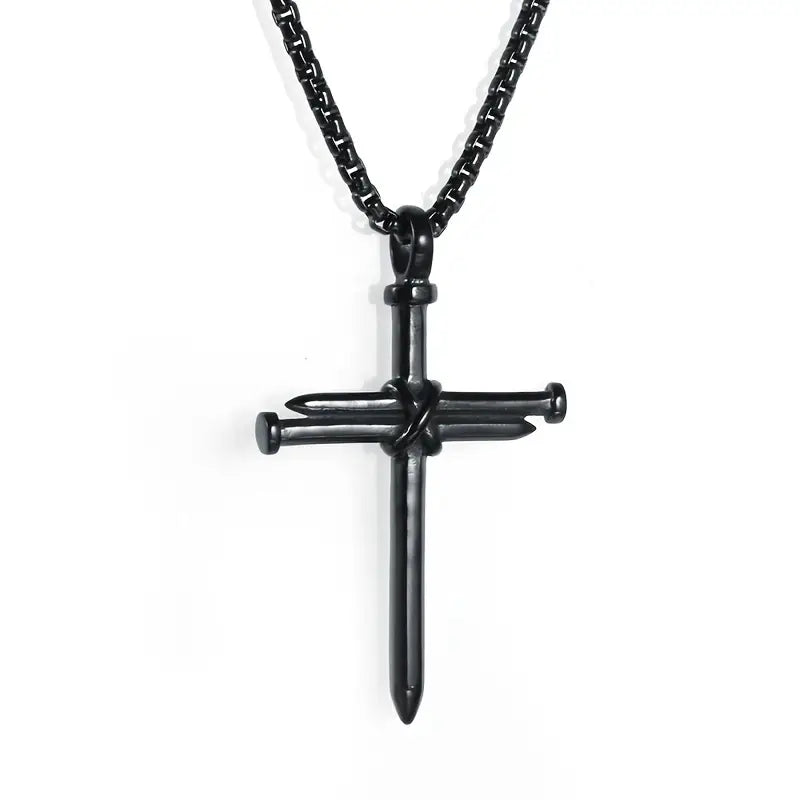 Collar de clavos de la cruz de las uñas