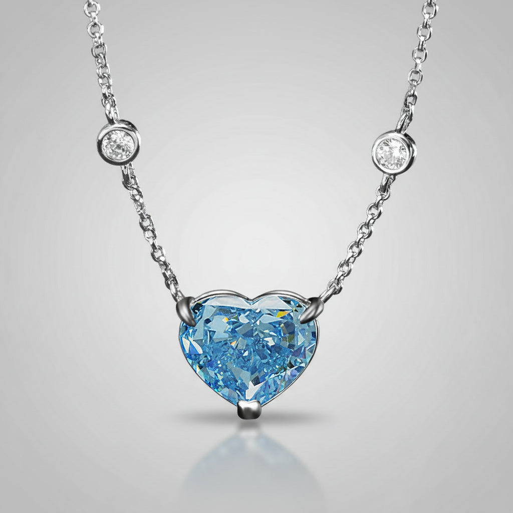 Blue Heart Necklace