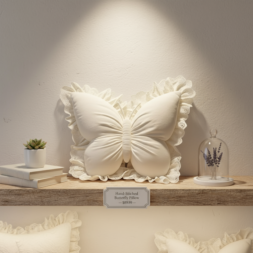 Ella almohada de mariposa