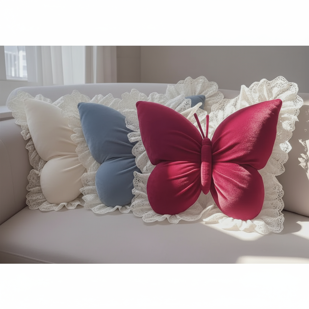 Ella almohada de mariposa