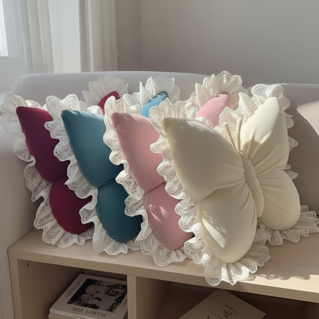 Ella almohada de mariposa